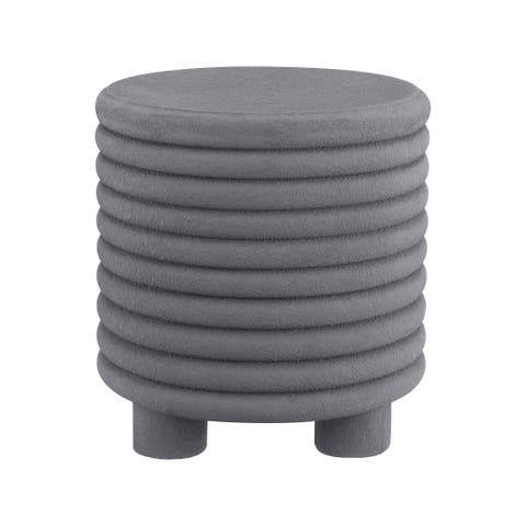 Evans 18" Minimalist Modern 3-Legged Drum Indoor/Outdoor Accent Table