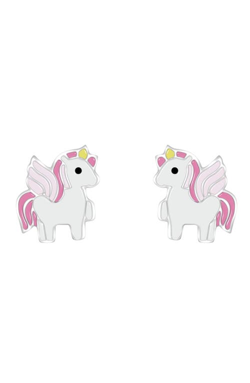 Shop Little Miss Zoe Winged Unicorn Stud Earrings