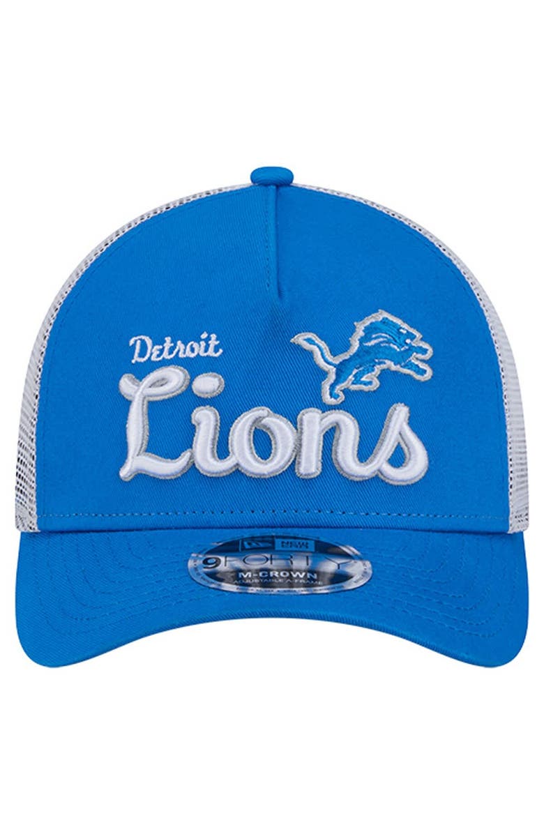 New Era Men's New Era  Blue Detroit Lions Side Lines 9FORTY Adjustable Hat, Alternate, color, Blue
