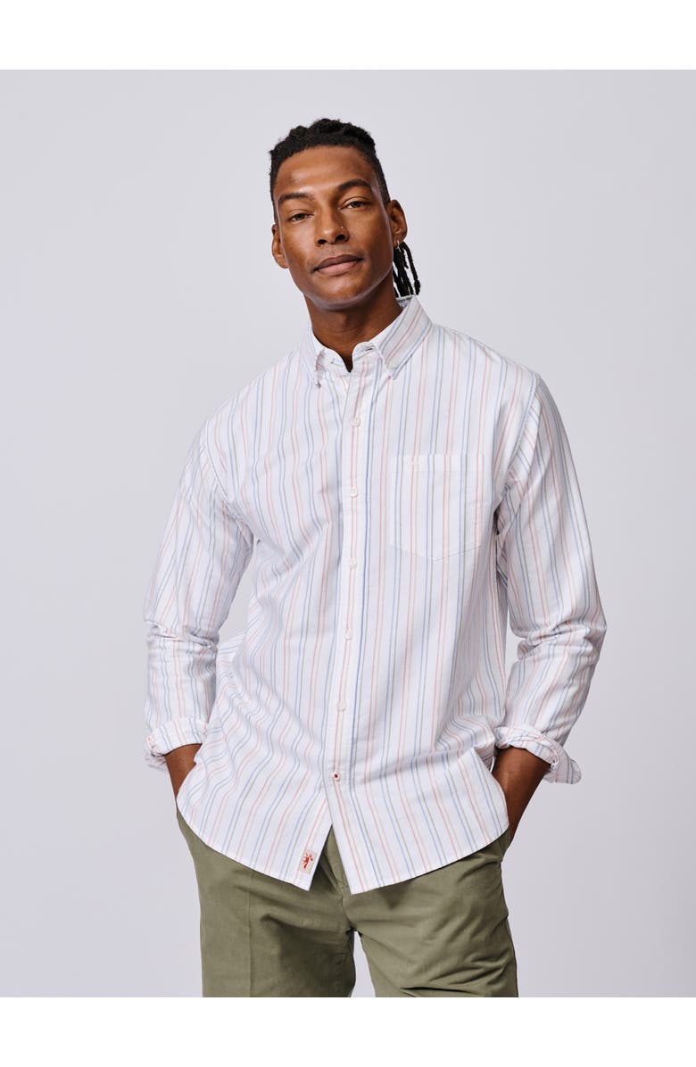 Aubin Aldridge Oxford Button Down Shirt, Main, color, Multi Colourful Stripe