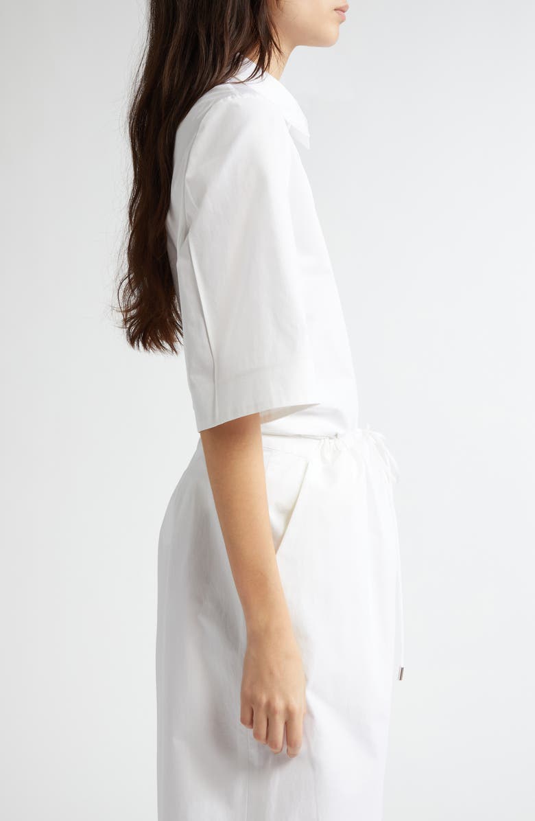 PARTOW Mel Cotton Button-Up Shirt, Alternate, color, White