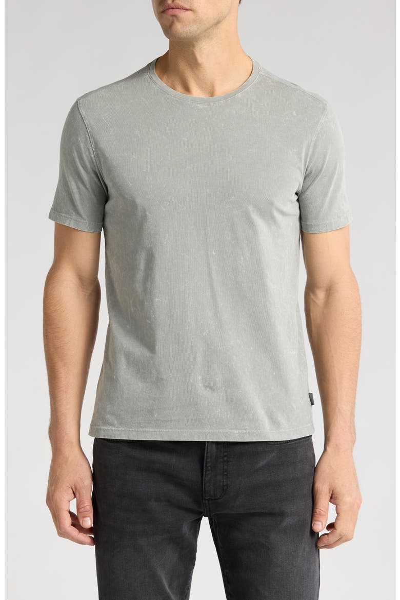 Enzo Marble Wash Cotton T-Shirt, Main, color, MED GREY