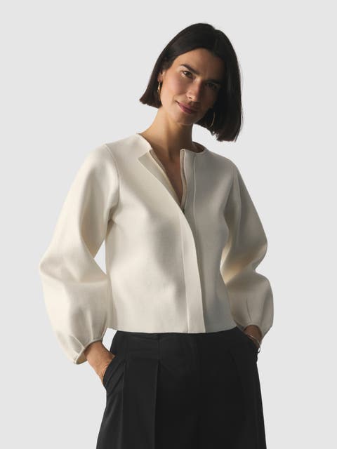 Candela Wool Blend Zip Up Jacket
