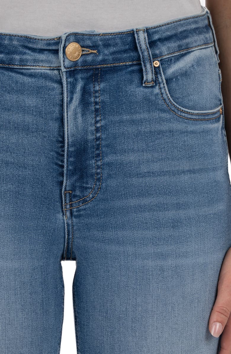 KUT from the Kloth Rachael High Waist Crop Straight Leg Jeans, Alternate, color, 