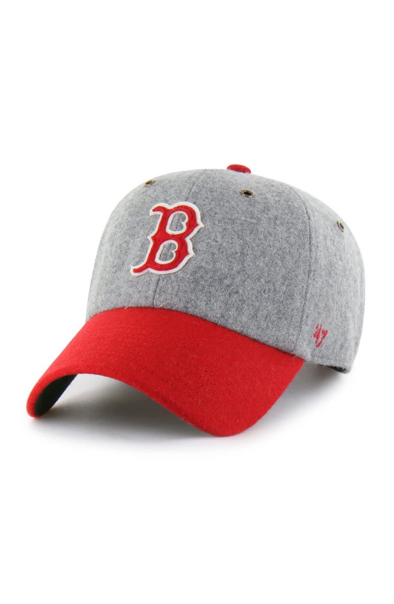 '47 Men's '47  Gray Boston Red Sox Golden Age Wool Clean Up Adjustable Hat, Main, color, Gray
