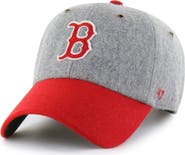 '47 Men's '47  Gray Boston Red Sox Golden Age Wool Clean Up Adjustable Hat