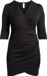 24seven Comfort Apparel Ruched Dress