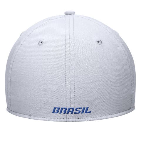 Men's Nike White Brazil National Team Rise Swoosh Performance Flex Hat
