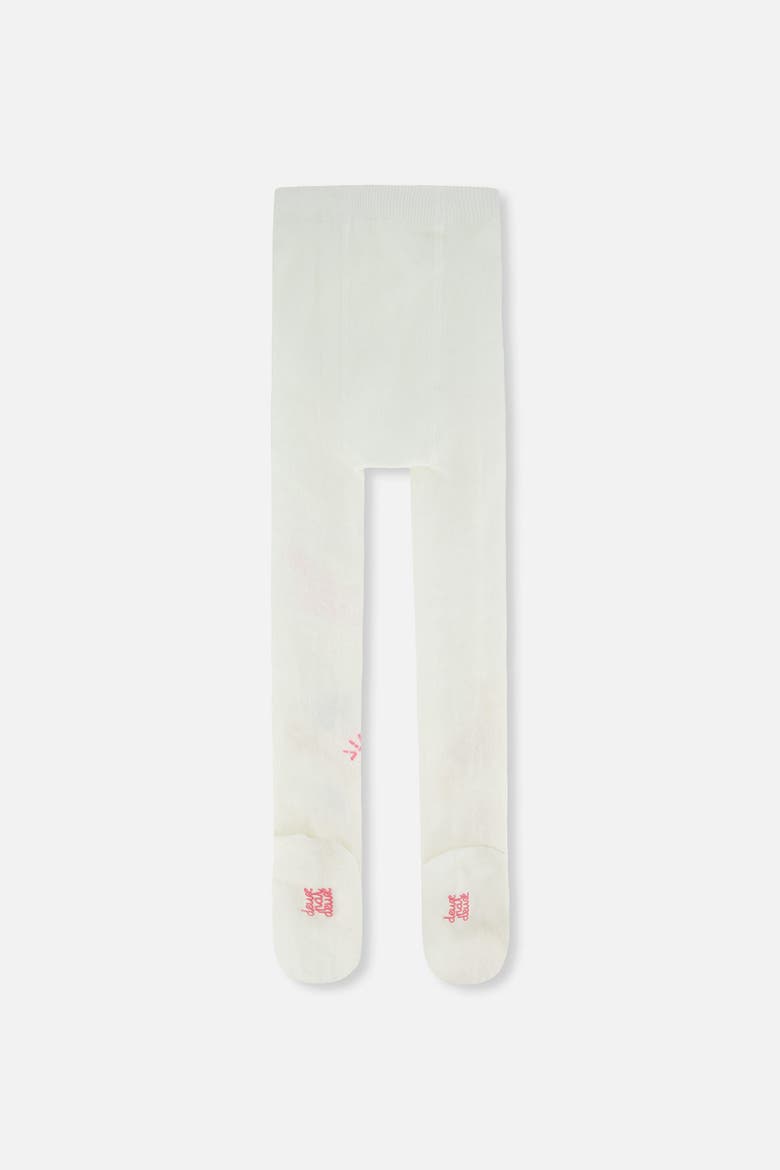 Ribbed Waistband Graphic Detail Knit Tights, Alternate, color, Off-White
