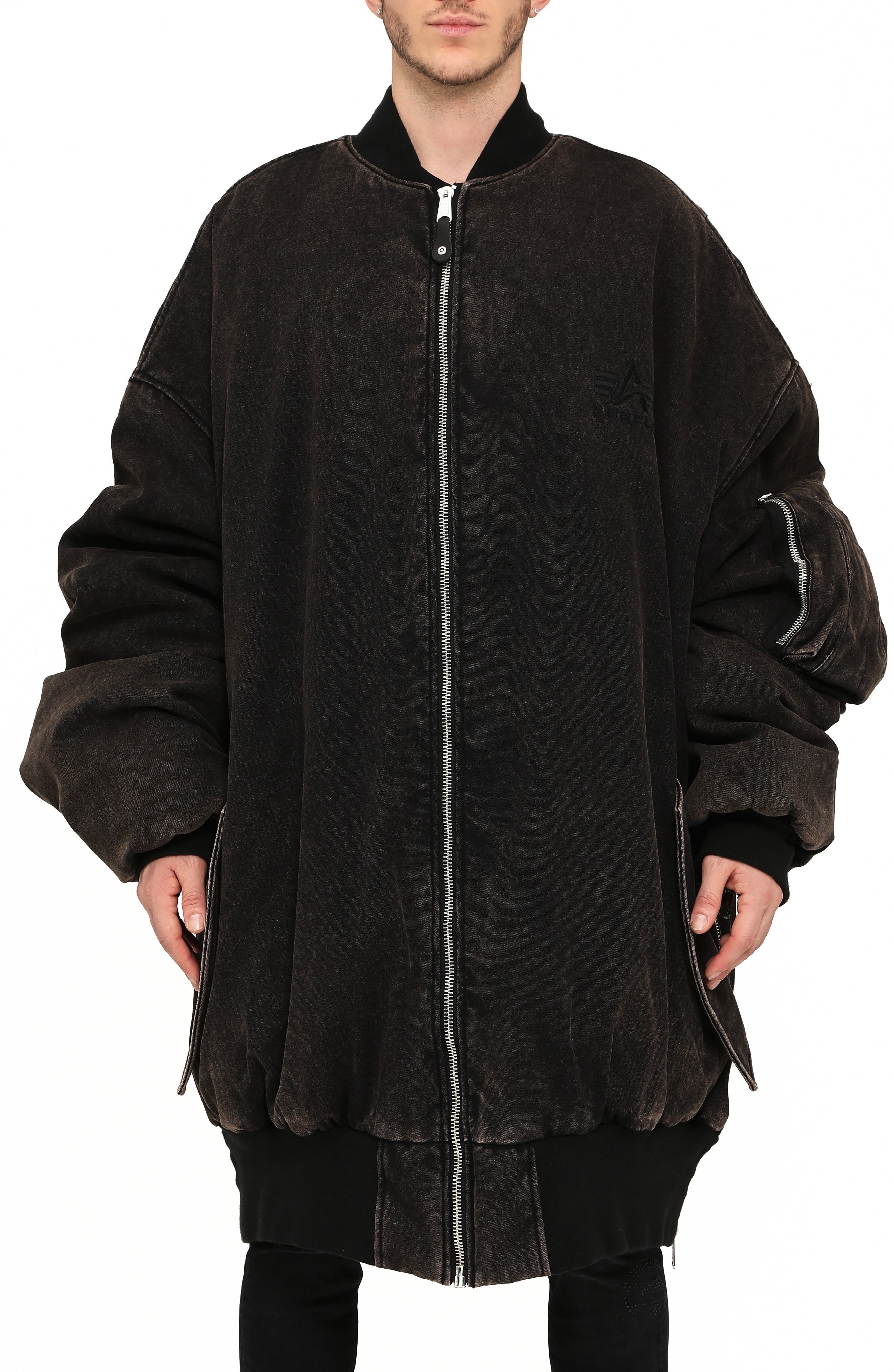 PURPLE BRAND x Alpha Giant Bomber Jacket
