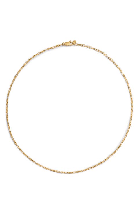 Textured Chain Link Necklace