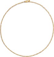 Monica Vinader Textured Chain Link Necklace