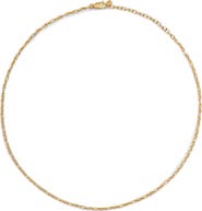 Monica Vinader Textured Chain Link Necklace