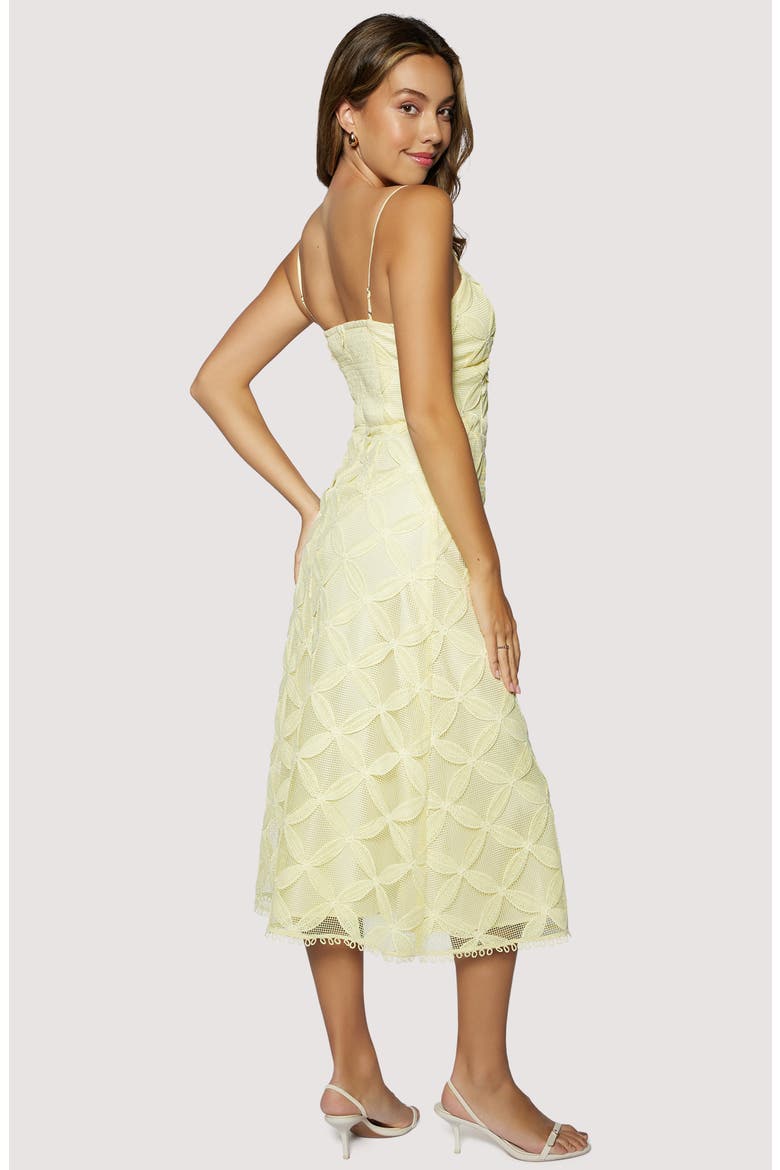 Maldives Bloom Midi Dress, Alternate, color, YELLOW
