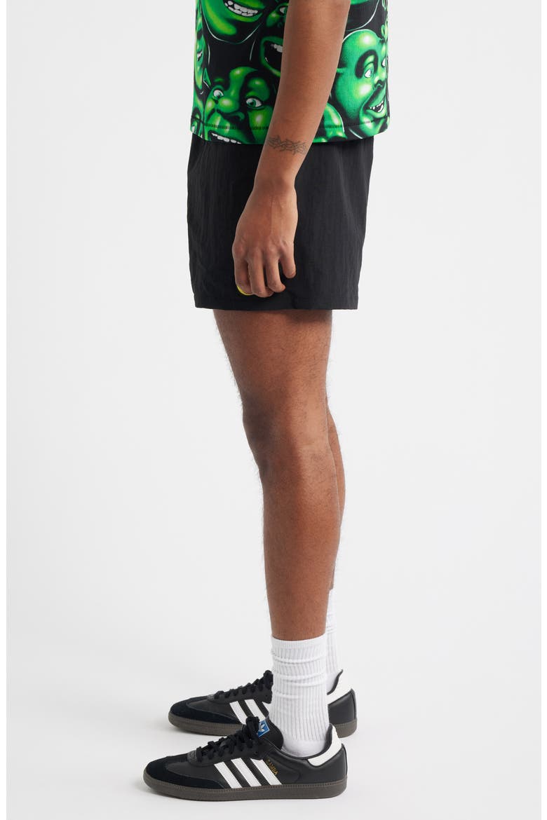 Smiley Classic Tech Shorts, Alternate, color, BLACK