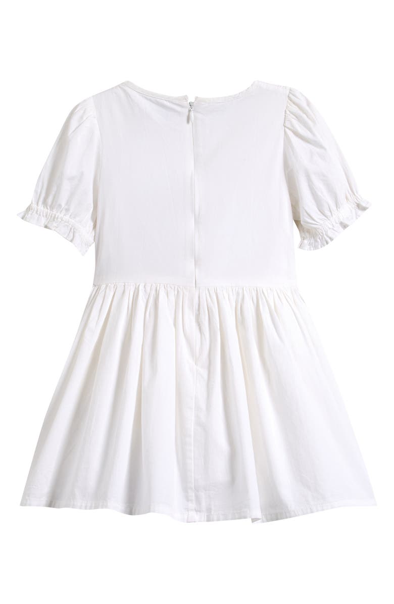 Reiss Kids' Amber Smocked Cotton Dress, Alternate, color, White