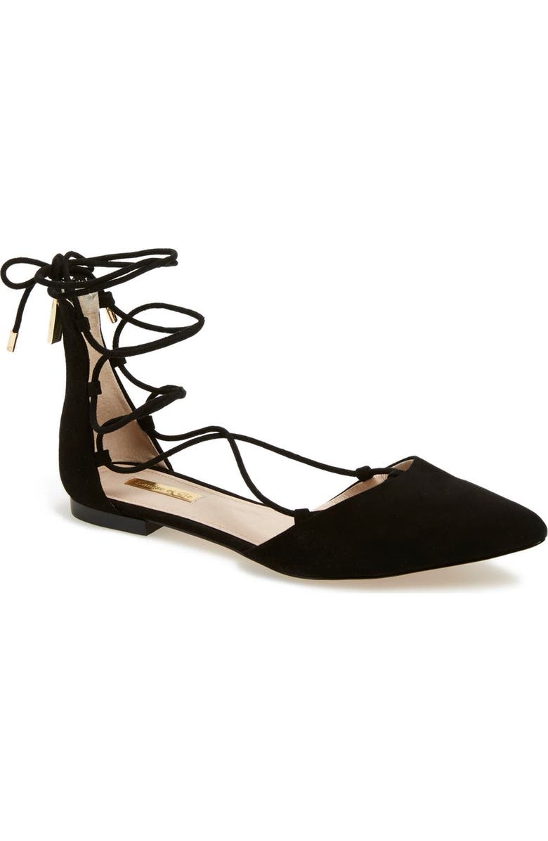 Louise et Cie 'Abri' Pointy Toe Ghillie Flat, Main, color,