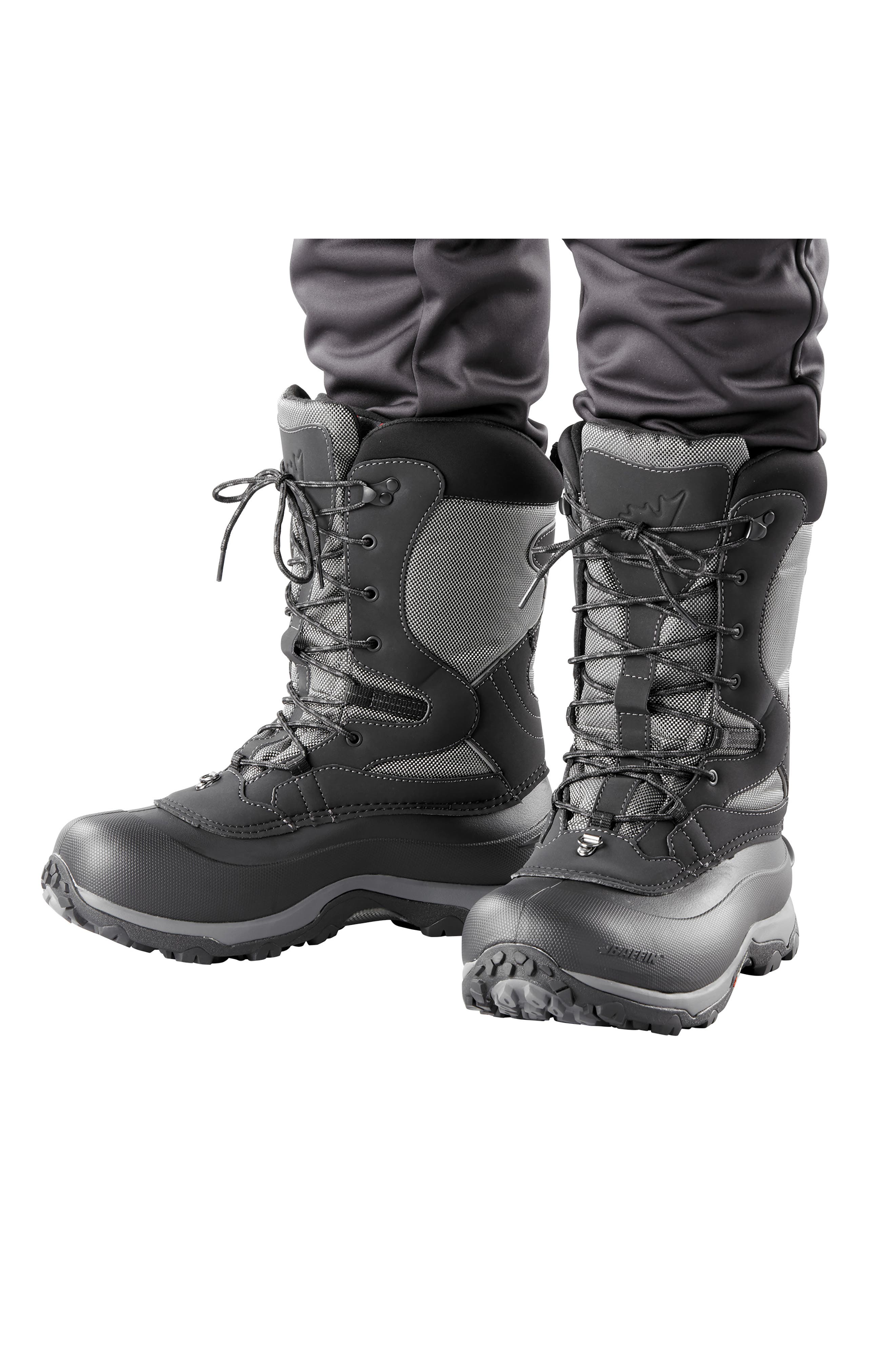 Summit Waterproof Snow Boot, Alternate, color, BLACK/ GREY