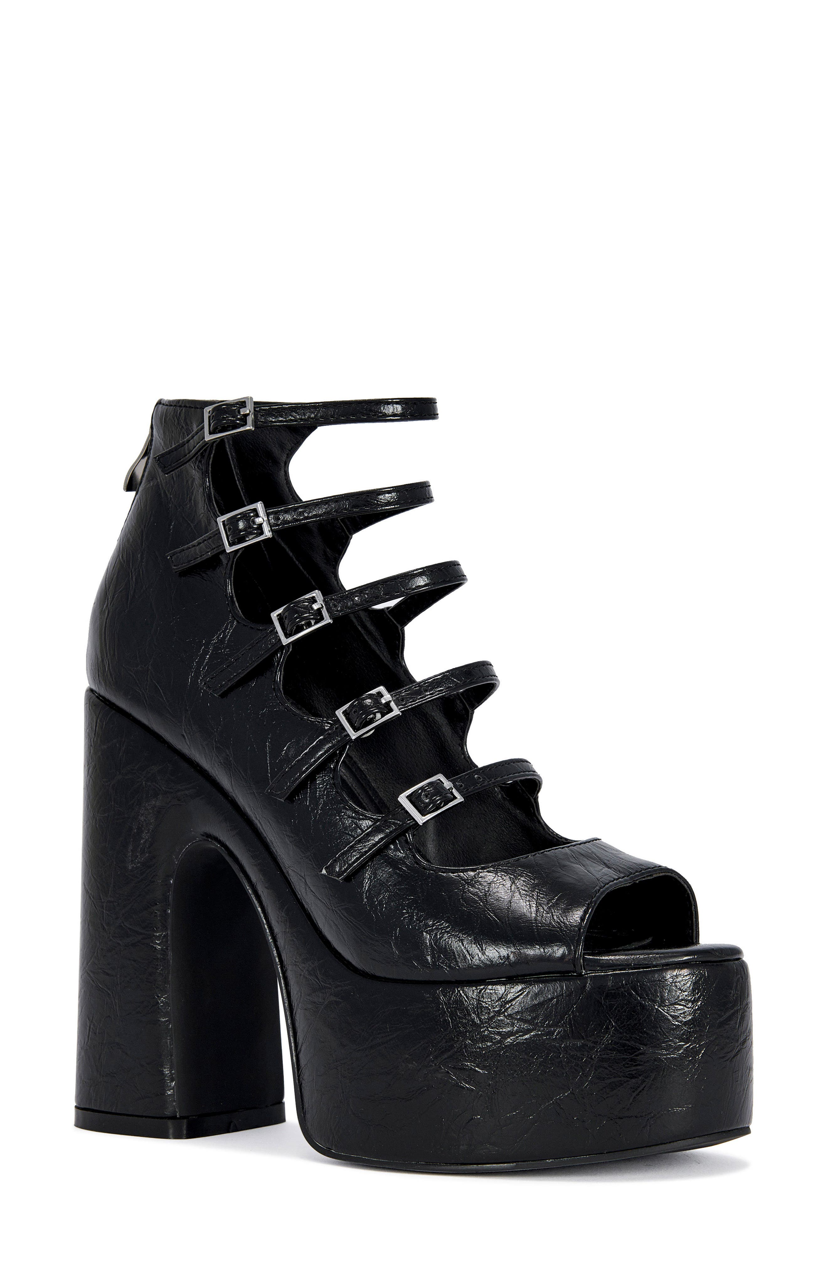 Smitten Platform Sandal, Main, color, BLACK