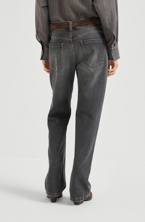 Brunello Cucinelli Authentic Denim Trousers In Gray