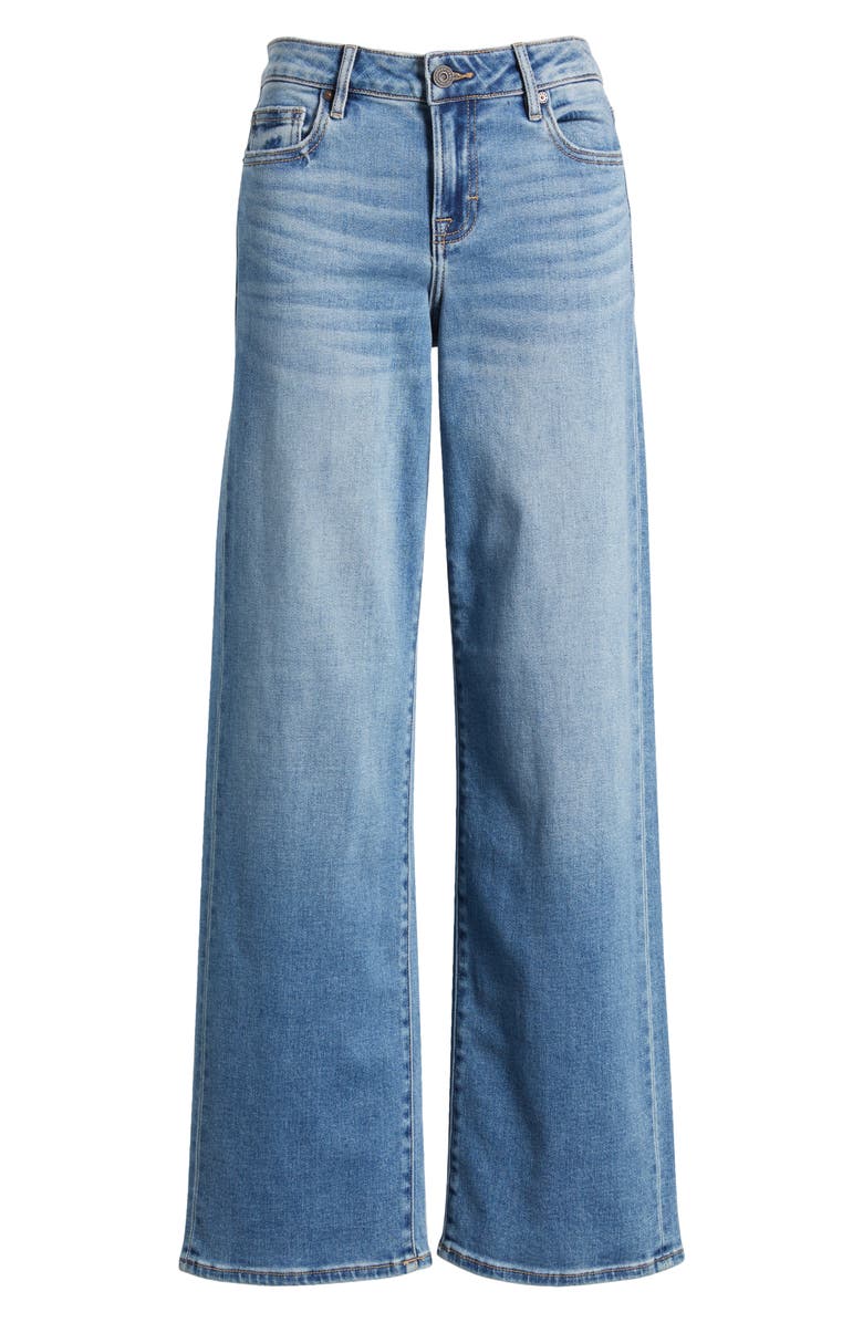 HIDDEN JEANS Wide Leg Dad Jeans, Alternate, color, Med Wash