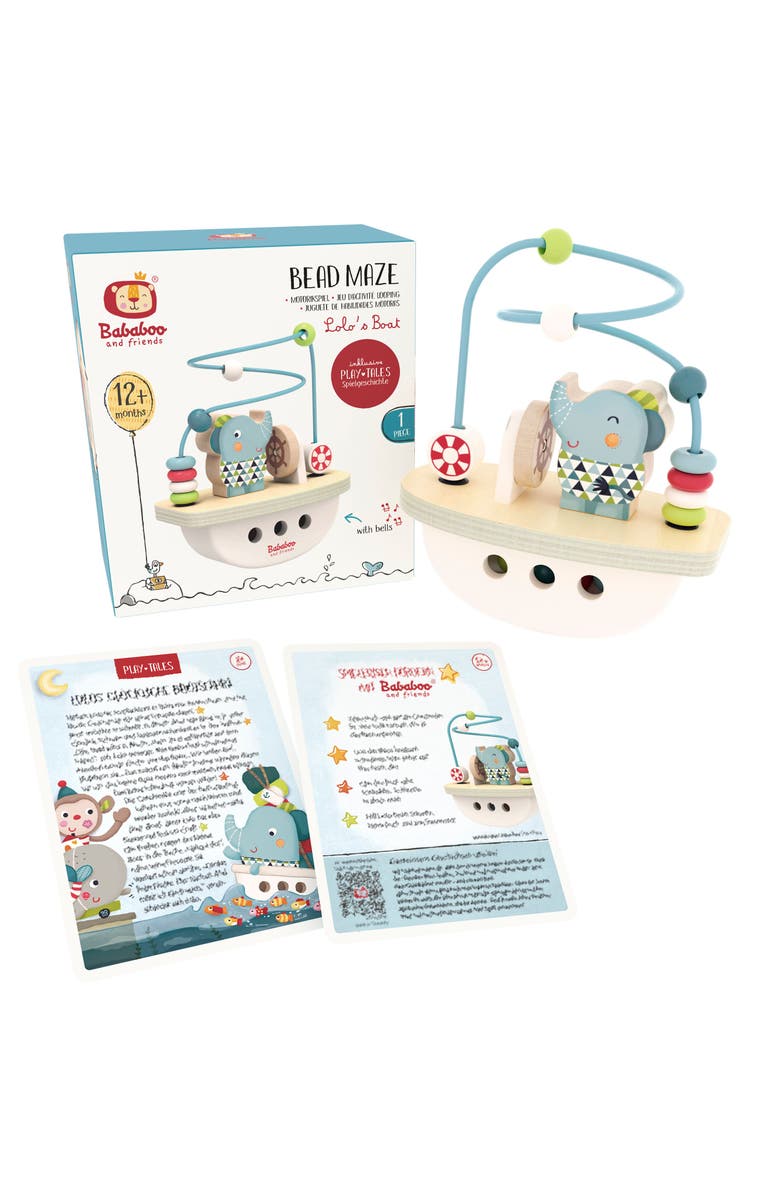 Bababoo and friends<sup>®</sup> Lolo Elephant Boat Bead Maze, Alternate, color, Mutli / Turquoise