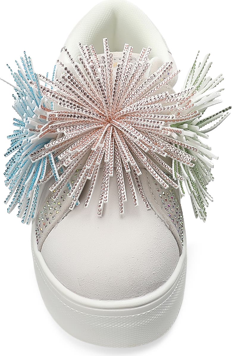 Kurt Geiger London Kids' Laney Fringe Sneaker, Alternate, color, White