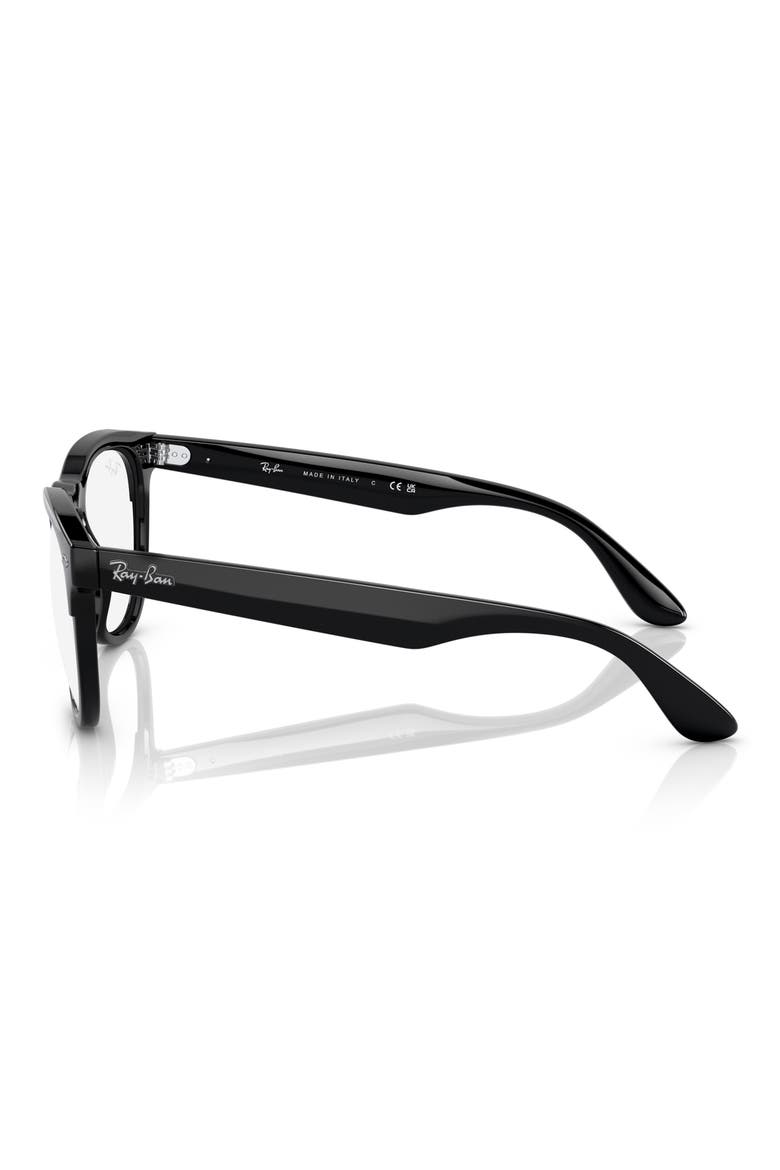 Iris 54mm Square Optical Frames, Alternate, color, BLACK