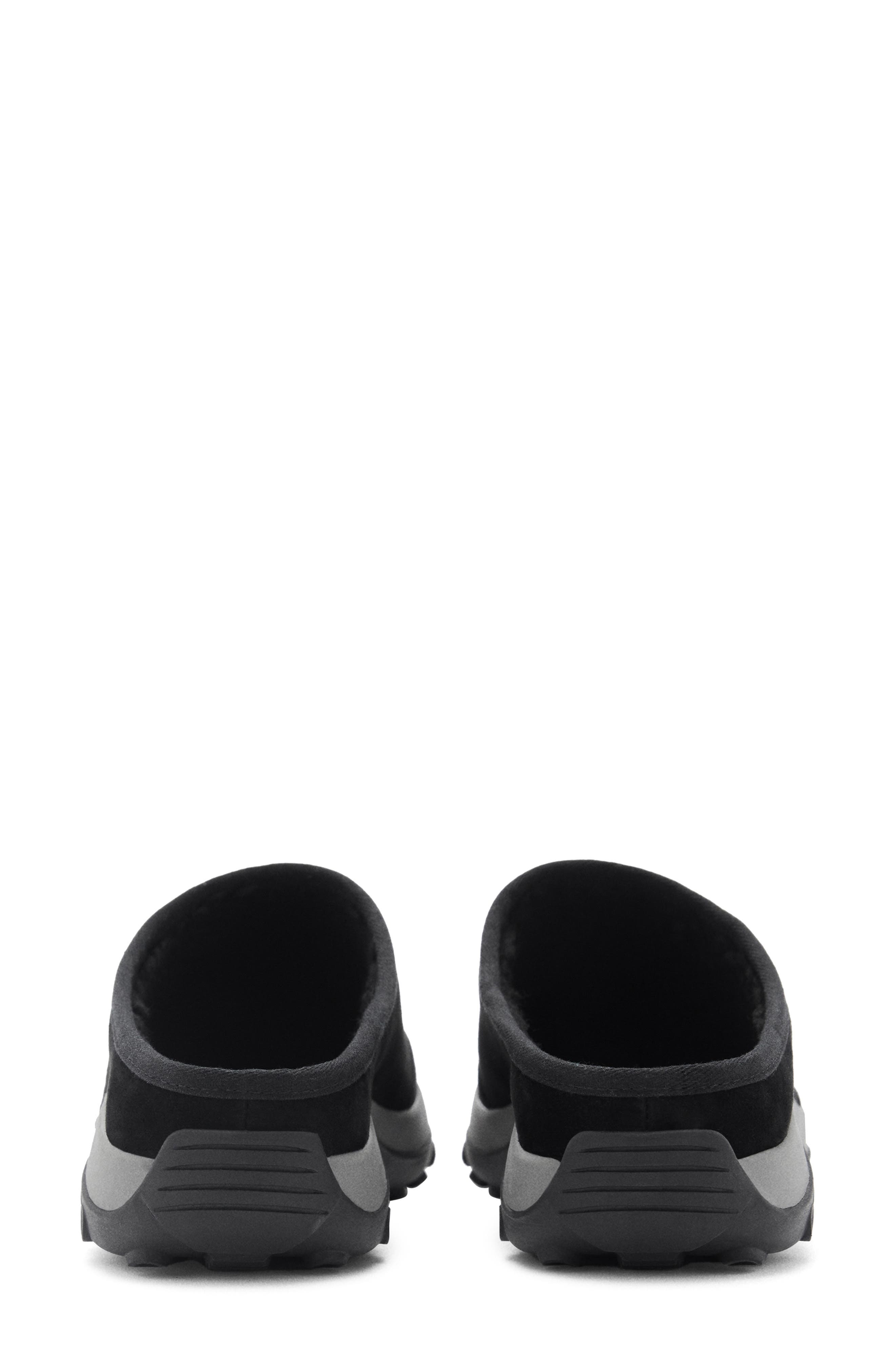 MANGO Leather Clog, Alternate, color, Black
