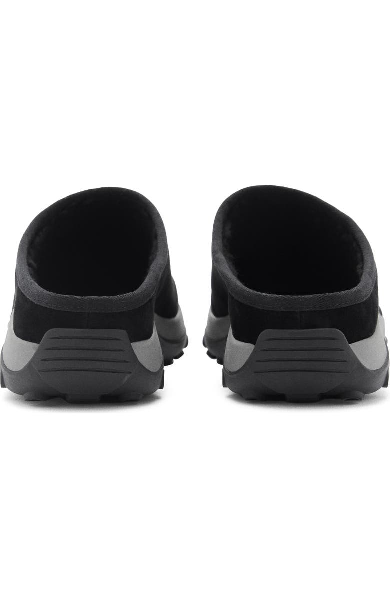 MANGO Leather Clog, Alternate, color, Black