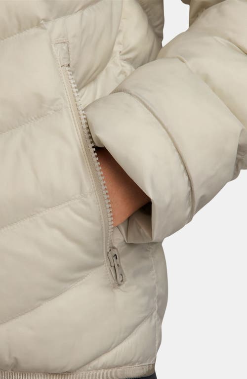 Nike Sportswear Therma-fit Water Resistent Puffer Jacket With Removable Hood In Neutral