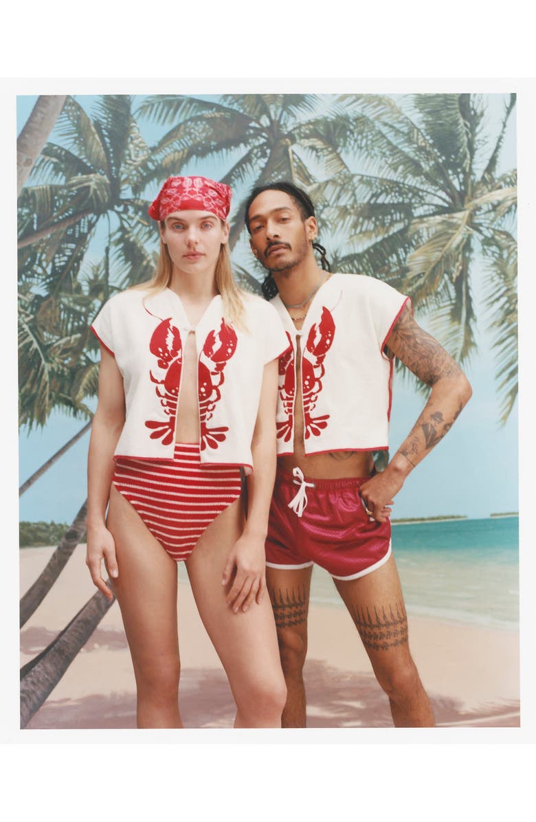 Tombolo 'Better Half' Hand Towel Top, Alternate, color, White