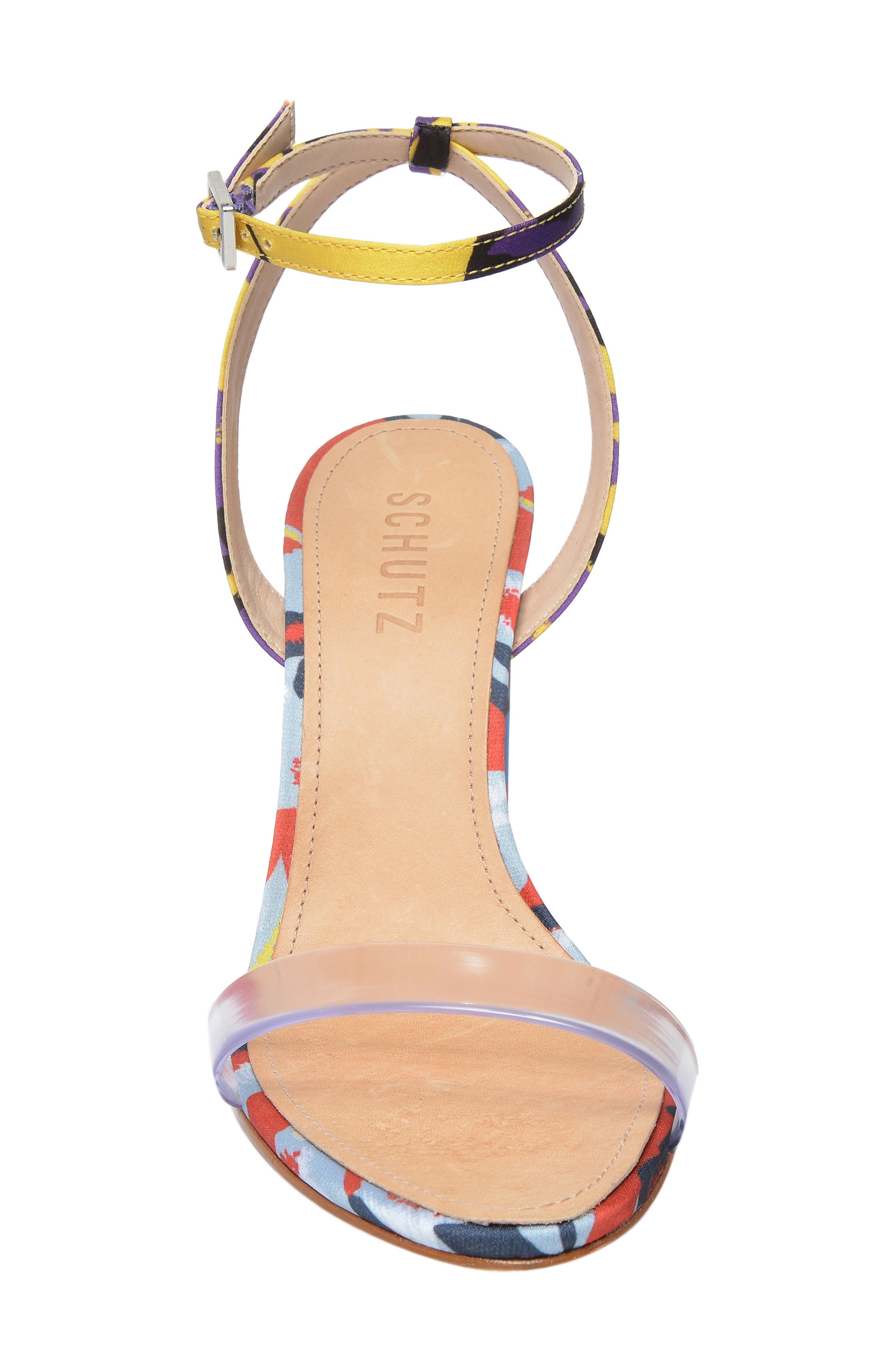 Schutz x Adriana Lima Vinyl Sandal, Alternate, color, 