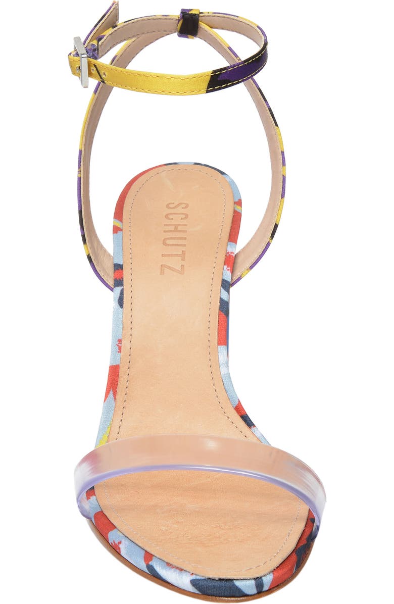 Schutz x Adriana Lima Vinyl Sandal, Alternate, color,