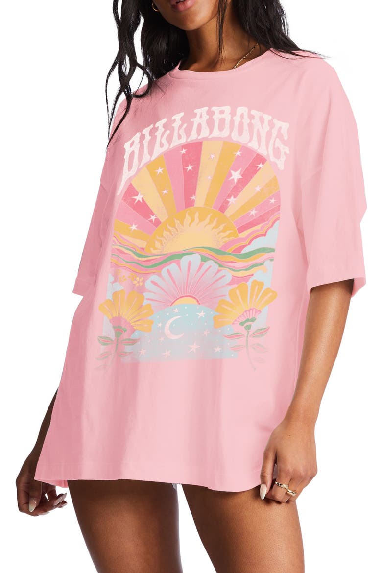 Good Vibes Cotton Graphic Tee, Main, color, SOFT PINK