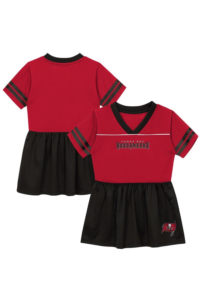 Toddler Outerstuff  Red Tampa Bay Buccaneers Stadium Lights V-Neck Fashion Football Jersey Dress, Main, color, Red