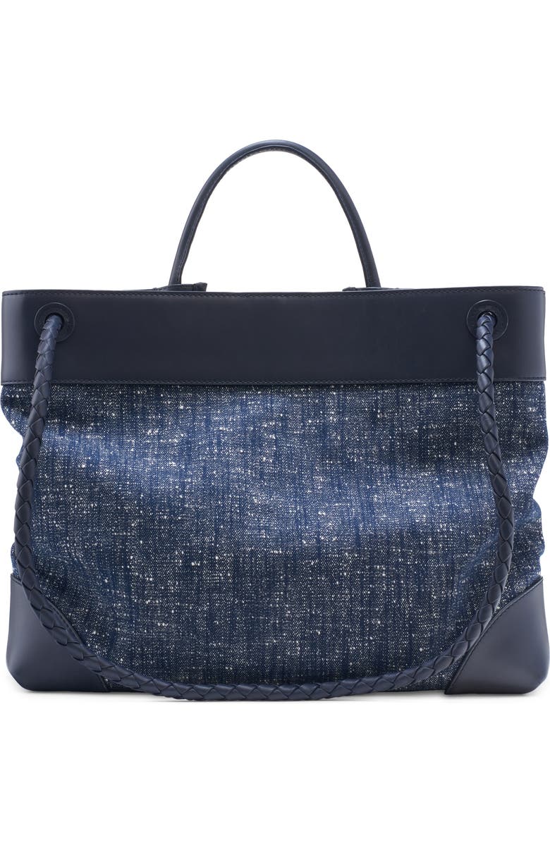 Bottega Veneta Large Andiamo Bouclé & Leather Tote, Alternate, color,