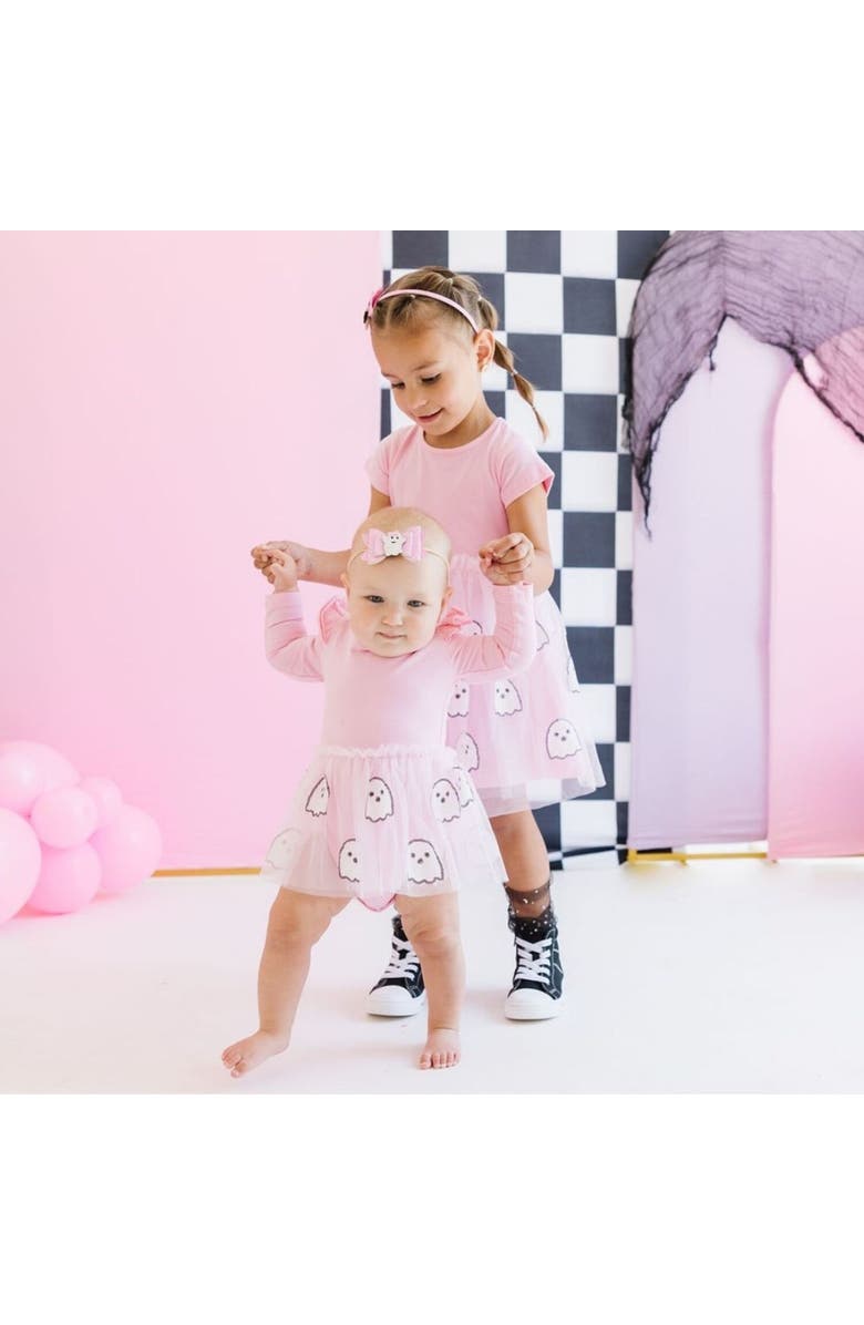 Sweet Wink Girly Ghost Halloween Bow Baby Headband, Alternate, color, 