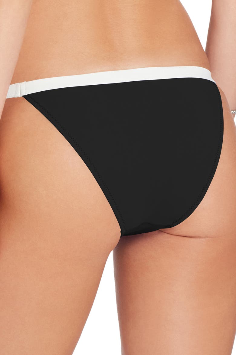 St Barths Colorblock Bikini Bottom, Alternate, color, Black
