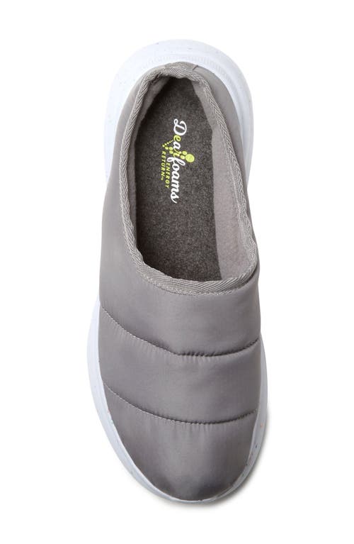 Dearfoams Ontario Slip-on Sneaker In Medium Grey