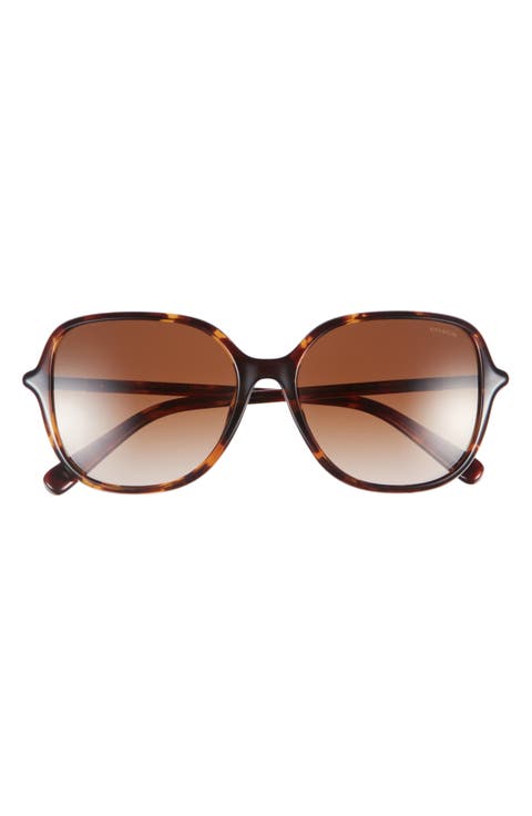 55mm Gradient Square Sunglasses