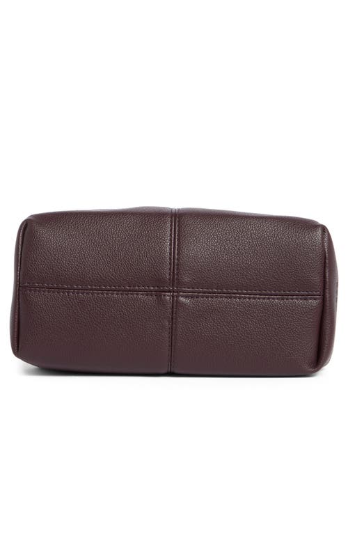 Bcbg Mini Pleated Top Handle Bag In Burgundy