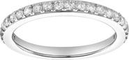 LuvMyJewelry Lina 14K Gold Round Diamond Studded Eternity Ring - 0.51cts