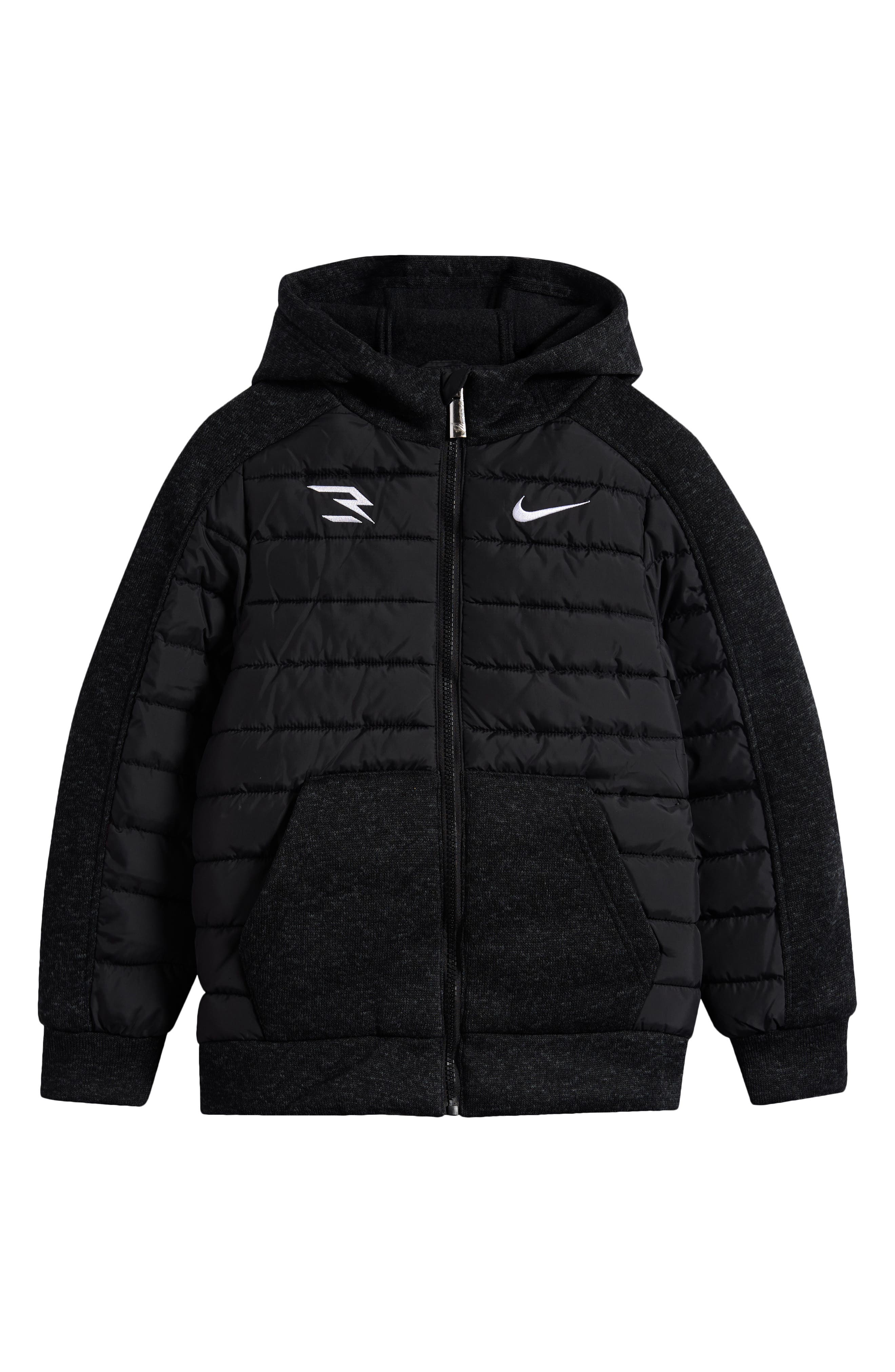 Kids' Hybrid Hooded Puffer Jacket