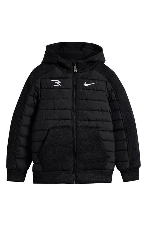 Kids' Hybrid Hooded Puffer Jacket