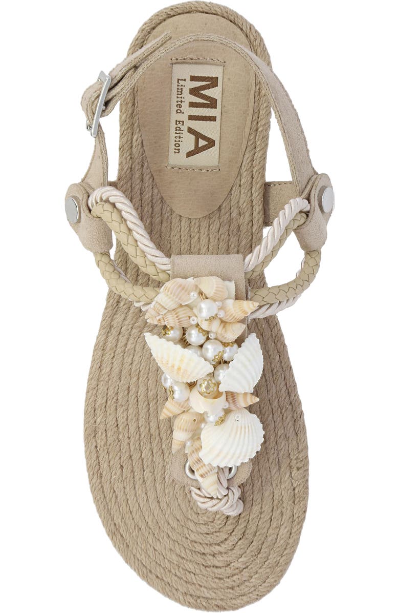 MIA Agoya Slingback Espadrille Sandal, Alternate, color, Natural/ Seashell