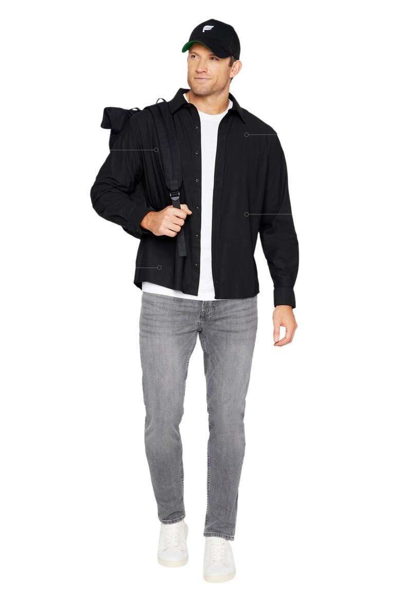 Men's The Don Long Sleeve Button Up, Alternate, color, Black