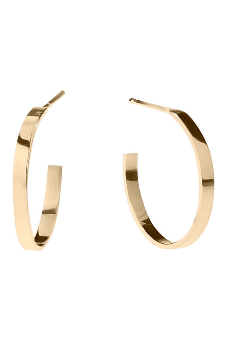 14K Gold 15mm Sunrise Hoops, Main, color, YELLOW