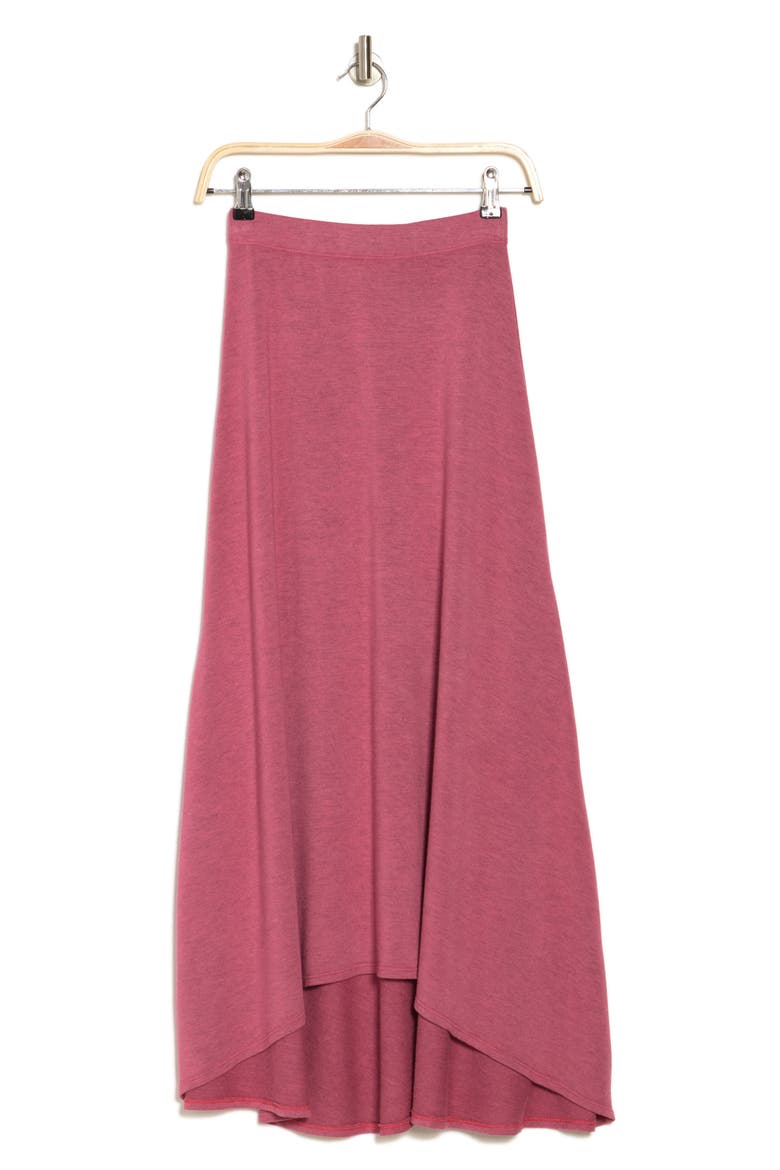 Asymmetric Hi-Low Skirt, Alternate, color, PALE ROSETTE