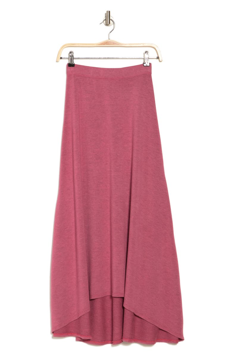 GO COUTURE Asymmetric Hi-Low Skirt, Alternate, color, Pale Rosette